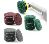 Set da 16 pezzi in tessuto non tessuto abrasivo, 50 mm, disco di pulizia in tessuto non tessuto, compatibile con Proxxon WPE, LWS, LHW, LHW/A