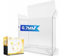 Set da 16 scatole protettive premium 0.7 mm, compatibile con Pokémon ETB | Protezione UV, PET trasparente, Custodie flessibili per Set Allenatore Fuoriclasse, senza pellicola