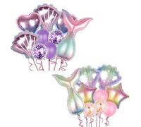 Set Da 18 Pezzi Di Palloncini Sirena, Decorazioni per Compleanno - Festa Compleanno