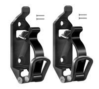 Set da 2/4 pezzi: staffa da parete per attrezzi supporto per pala morsetto a sgancio rapido per auto camper barche e accessori per la casa(Nero 2 pezzi)