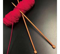 Set da 2 aghi da maglia in bambù carbonizzato a punta singola, misure da 2,0 mm a 10,0 mm, adatti per principianti ed esperti, lunghezza 35 cm/18 misure 3.5mm,5mm,6mm,2.5mm,3mm,4mm,4.5mm,5,5 millimetr