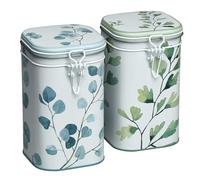 Set da 2 barattoli grandi, con motivo con alberi, da circa 250g