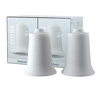 Set da 2 BellaBambi Maxi duo coppette per cupping | cup per massaggio fasciale & trigger point | Ideale per schiena, glutei, addome, cosce | Made in Germany | SENSITIVE per pelli sensibili - bianco