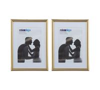 Set da 2 cornici portafoto porta fotografie 13x18 cm foto elemento decorativo