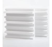 Set da 2 diffusori acustici "ARTO-S" in polistirolo | Diffusione sonora 2D | 50x50x15 cm | Riflessione - Diffusione | [ARTO-Styrofoam (150mm) | Bianco]