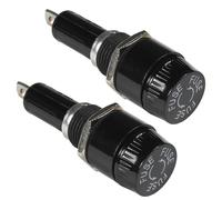 Set Da 2 HQRP Portafusibile Da Pannello Per Fusibili 6x30mm 30A 250V AC
