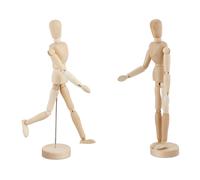 Set da 2 manichini da disegno da 30 cm Manichino artistico snodabile 200 g