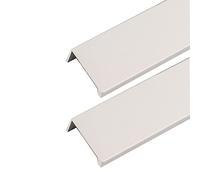 Set da 2 Maniglie per Mobili Invisibile Tiretti per Cassetti Lega di alluminio Maniglia dell'armadio Nascosta Pomello per Corrimano Angolo retto scomparsa Manopole (Length 200mm,White)