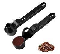 Set da 2 misurini e imbuti 2-in-1 per K-Cups riutilizzabili - Misurino in plastica per caffè in grani, macinato, tè e zucchero - Manico lungo con foro per appendere - Misurino-imbuto ideale per