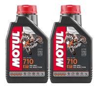 Set da 2 Motul 710 2T Olio motore 2 tempi