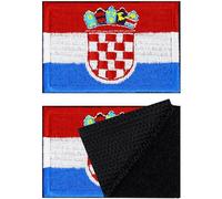 Set da 2 Patch Croazia Klett | Patch Militari e Tattici di Morale Con Chiusura a Strappo | 40x60mm
