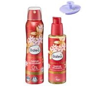 Set da 2 pezzi: balea deodorante spray "Glamorous Moment", 150 ml + profumo di olio per il corpo "Glamorous Moment", 100 ml + bonus: 1 spugna in silicone
