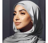 Set da 2 pezzi: Copricapo hijab e sottocasco in jersey, tinta unita, comodi, con tessuto in modal traspirante e amichevole con la pelle, 1 copricapo hijab semplice a tubolare + 1 sciarpa in modal legg