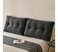 Set da 2 pezzi Cuscino Grande per Schienale Alto Cuscino per Schienale Alto Cuscino Schienale per Letto Perfetto Come Cuscino per Guardare la TV e Leggere(Bordeaux,60 cm x 50 cm/24" x 20")