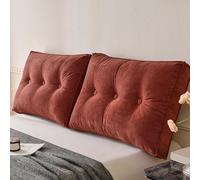 Set da 2 pezzi Cuscino Grande per Schienale Alto Cuscino per Schienale Alto Cuscino Schienale per Letto Perfetto Come Cuscino per Guardare la TV e Leggere(Dark gray,90 cm x 50 cm/35" x 20")