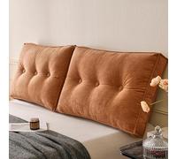 Set da 2 pezzi Cuscino Grande per Schienale Alto Cuscino per Schienale Alto Cuscino Schienale per Letto Perfetto Come Cuscino per Guardare la TV e Leggere(Orange,60 cm x 50 cm/24" x 20")