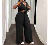 Set da 2 pezzi da donna taglie forti, novità primavera/estate 2025 - Stile vintage, tropicale, festival musicali, club, gite in auto, casual, vacanze in città, laurea, vacanze eleganti, uso quotidiano