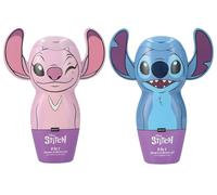 Set da 2 pezzi di shampoo e gel doccia 3D Disney Stitch (cotone candy e mirtillo blu), per donne, ragazze adolescenti e come regalo per bambini, Sence Pink Vegan Beauty (2 x 300ml)