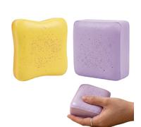 Set da 2 pezzi per toast Squishy, pane, squishy a lento rialzo con burro toast e pasta di taro, morbidi squishy per il tempo libero quotidiano e la decorazione