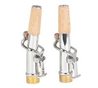 Set Da 2 Pezzi Sax Soprano Collo Dritto Collo Piegato Parti Del Collo Del Sax In Ottone Accessori Professionali Per Strumenti A Fiato