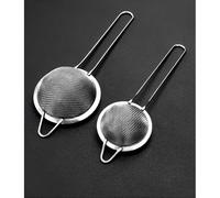 Set da 2 pezzi Setaccio da Cucina in Acciaio Inox Diametro 10-7 cm