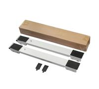 Set da 2 pezzi Supporto base for lavatrice for frigorifero 24 ruote universali Strumenti for spostamento di mobili regolabili for carico forte(White)