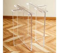 Set da 2 Piedi di Tavolo in Acrilico Trasparente, Piedi per Mobili Fluttuanti a Forma di T, Supportano fino a 200kg (440lb), per Soggiorno, Camera da Letto, Cucina Fai da Te(40x20x70cm/16x8x28in)