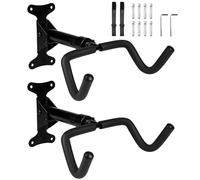 Set da 2 Porta Bici da Muro - Supporto da Parete per Bicicletta, Portata Massima 30 kg, Rotazione 360°, Pieghevole a 90°, Telescopico, Protezione in Schiuma EVA 8 mm, per Bici da Corsa e MTB