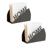 Set da 2 Portatovaglioli Da Tavola in Metallo, Porta Tovaglioli Da Tavolo Nero 15x6x10 cm, Elegante Portatovaglioli Da Cucina Home