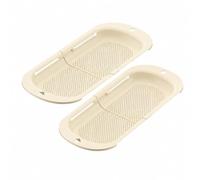 Set Da 2 Scolapasta Estensibili Per Lavello, Cestelli Regolabili Per Lavare Verdure E Scolare Stoviglie, Con Ampie Impugnature E Possibilità Di Sospensione(White)
