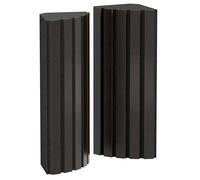 Set da 2 trappole acustiche angolari per bassi | 23x50cm | Assorbimento delle basse frequenze per studi e teatri | Insonorizzazione, assorbimento, diffusione [x2 POLETRAP | Wengé]