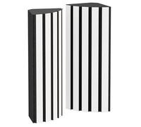 Set da 2 trappole acustiche angolari per bassi | 23x50cm | Assorbimento delle basse frequenze per studi e teatri | Insonorizzazione, assorbimento, diffusione [x2 POLETRAP | Bianco]