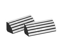 Set da 2 trappole acustiche angolari per bassi | 50x23cm | Assorbimento delle basse frequenze per studi e teatri | Insonorizzazione, assorbimento, diffusione [x2 POLETRAP-H | Plastica bianca]