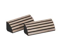 Set da 2 trappole acustiche angolari per bassi | 50x23cm | Assorbimento delle basse frequenze per studi e teatri | Insonorizzazione, assorbimento, diffusione [x2 POLETRAP-H | Sonoma]