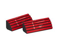 Set da 2 trappole acustiche angolari per bassi | 50x23cm | Assorbimento delle basse frequenze per studi e teatri | Insonorizzazione, assorbimento, diffusione [x2 POLETRAP-H | Plastica rossa]