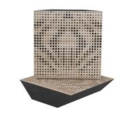 Set da 2 trappole acustiche angolari per bassi | 50x50x10cm| Trattamento acustico per studi di registrazione | Assorbimento, diffusione e riflessione | [x2 UNIVERSE-100mm | Sonoma]