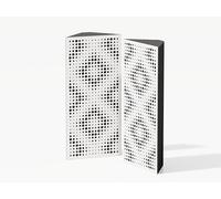 Set da 2 trappole acustiche angolari stretti per bassi | 23x50cm | Insonorizzazione, assorbimento, diffusione | Trattamento acustico per studi di registrazione [REBAT | Bianco]