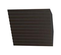 Set da 2 trappole acustiche orrizontali angolari per bassi | 50x50x10cm | Assorbimento delle basse frequenze per studi e teatri | Insonorizzazione, diffusione | [x2 SLATO-H-100mm | Wengé]