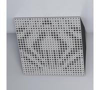 Set da 2 trappole acustiche orrizontali per bassi da angolo soffitto | 50x50x10cm | Assorbimento delle basse frequenze per home studio e home theater | [x2 UNIVERSE-H-100mm | Bianco]