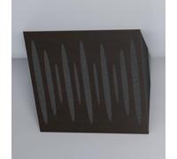 Set da 2 trappole acustiche orrizontali per bassi da angolo soffitto | 50x50x10cm | Assorbimento delle basse frequenze per home studio e home theater | [x2 PULSE-H-100mm | Wengé]