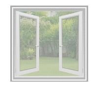 Set da 2 Zanzariere Per Finestre Universali più 2 Adesivi Resistenti, Zanzariera Adesiva Ritagliabile Per Finestre fino a 130 x 150cm, Zanzariere Su Misura Regolabile, Taglierina Inclusa