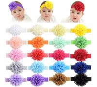 Set da 20 fasce per capelli per neonati e bambini, in chiffon e pizzo leggeri e traspiranti, accessori per capelli alla moda adatti per occasioni speciali e uso quotidiano, un'ottima scelta come regal