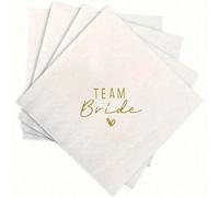 Set da 20 pezzi/40 pezzi/60 pezzi, Tovaglioli TeamBride per decorazioni da matrimonio, tovaglioli decorativi per addio al nubilato "The Bride Is Coming", tovaglioli da tavola per feste di nozze, addii