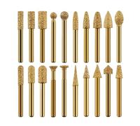 Set da 20 pezzi di mole cilindriche for metallo brasate con testa di rettifica diamantata brasata, punta for trapano elettrico da 6 mm, punta for trapano for intaglio della pietra Mola