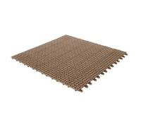 Set da 20 Piastrelle in Plastica Flessibili Drenanti 55,5 x 55,5 cm da Esterno Giardino 6,2 m2 colore: Beige