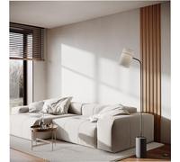 Set da 20 strisce acustiche per pareti | Larghezza strisce: 5 cm | Decorazione murale | Pannelli decorativi in legno (HDF) per home theater, studi podcast | Colore: [LAMELA-5 | Ciliegio]