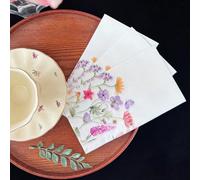 Set da 20 tovaglioli di carta stampati con stampe floreali ad acquerello, 33x40 cm, usa e getta, decorazioni per feste di compleanno e matrimoni, tovagliette per la tavola a casa o al ristorante, acce