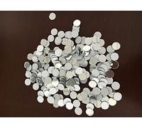 Set da 200 pezzi di piccole tessere per mosaico, rotonde, a specchio, in vero vetro (1 x 1 cm)