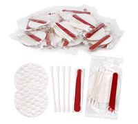 Set da 200 pezzi di vanità per hotel confezionati singolarmente, kit di servizi per hotel sfuso, set di ospitalità per hotel, 2 tamponi di cotone cosmetici, 2 tamponi di cotone, 1 lima per unghie
