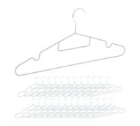 Set da 24 appendiabiti in grigio chiaro Grucce antiscivolo Appendini salvaspazio